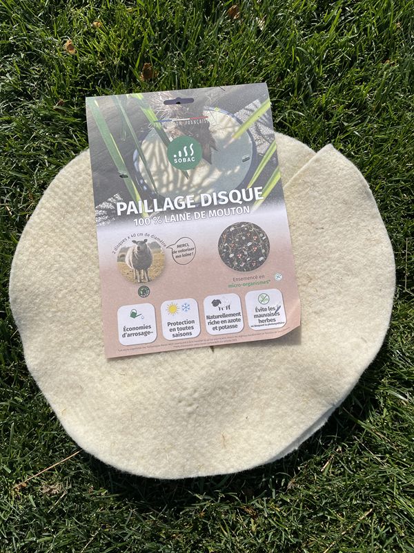 Paillage potager et plates en laine Sobac - Photo 2